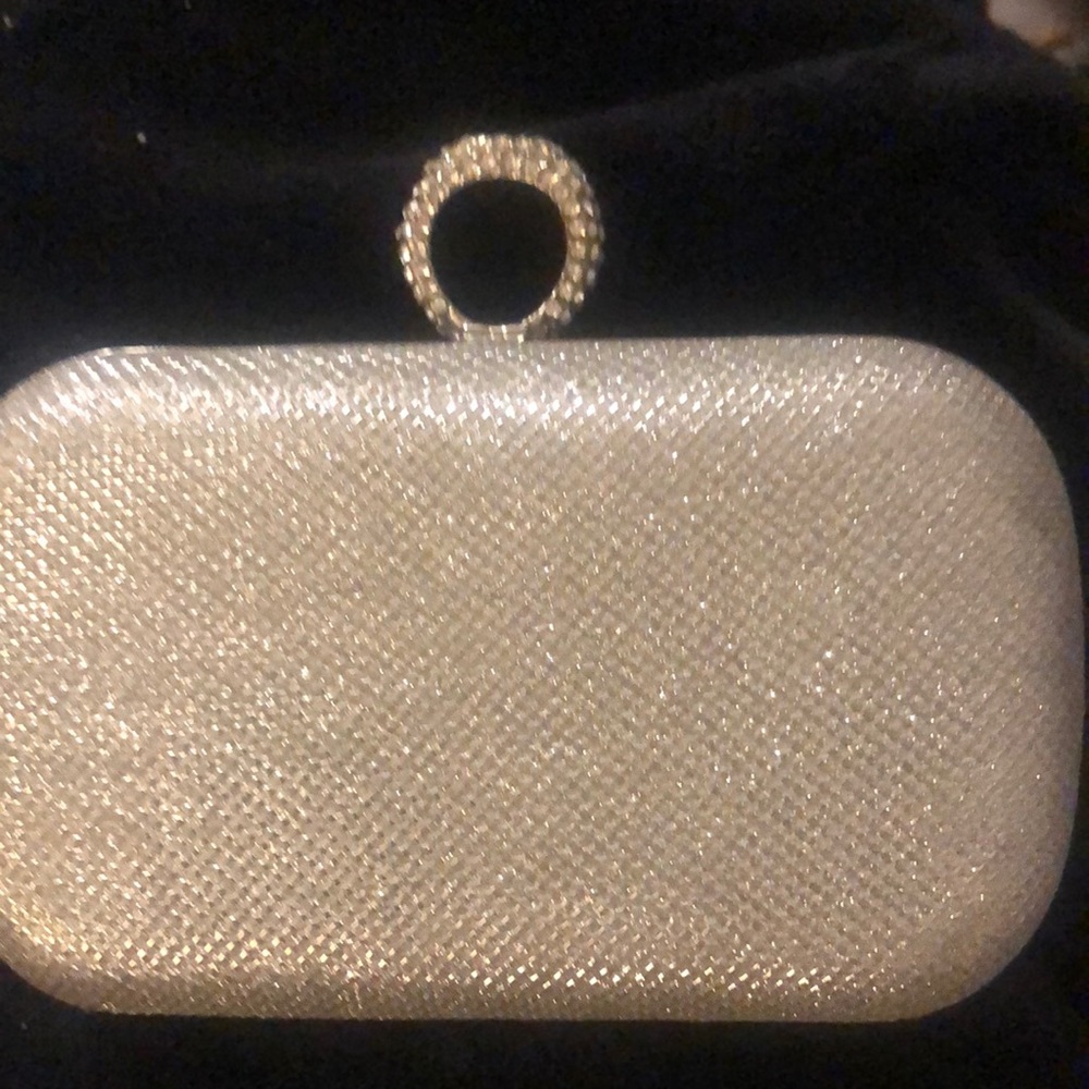 Charming Charlie Silver Ring Clutch